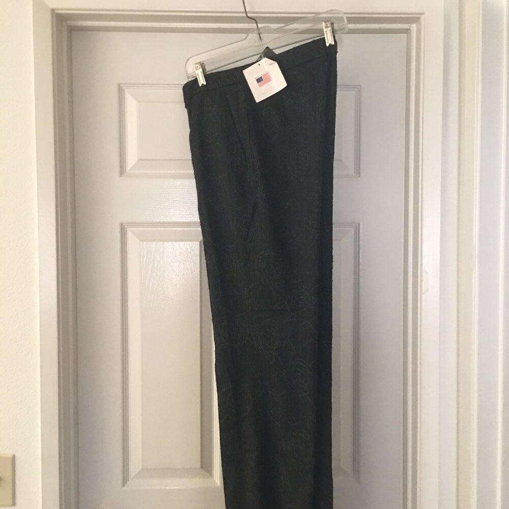New Womyn Grey Rose Pants Size 8 - Made in USA